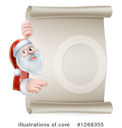 Royalty-Free (RF) Santa Clipart Illustration by AtStockIllustration - Stock Sample #1268355