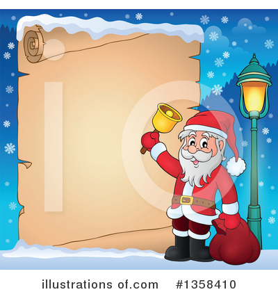 Royalty-Free (RF) Santa Clipart Illustration by visekart - Stock Sample #1358410