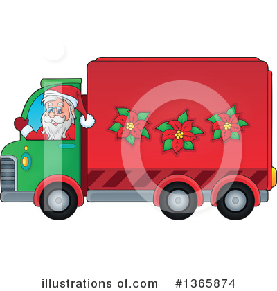 Delivery Truck Clipart #1365874 by visekart