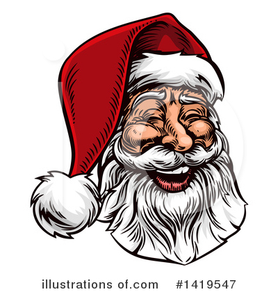 Santa Clipart #1419547 by AtStockIllustration