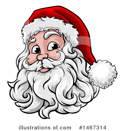 Santa Hat Clipart #1467314 by AtStockIllustration