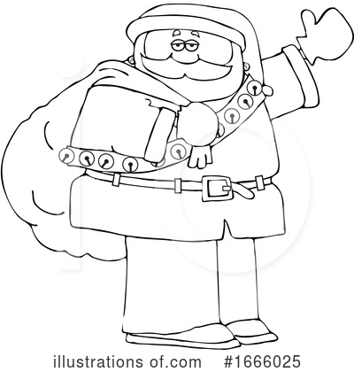 Royalty-Free (RF) Santa Clipart Illustration by djart - Stock Sample #1666025