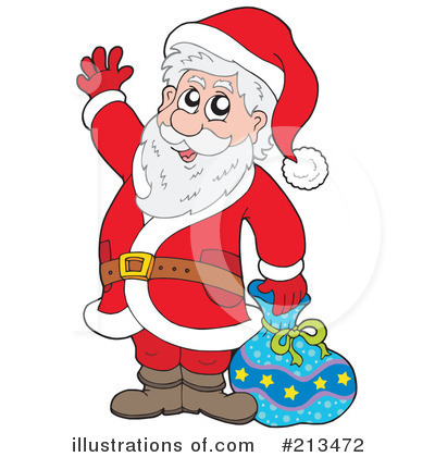 Royalty-Free (RF) Santa Clipart Illustration by visekart - Stock Sample #213472