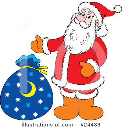 Royalty-Free (RF) Santa Clipart Illustration by Alex Bannykh - Stock Sample #24436