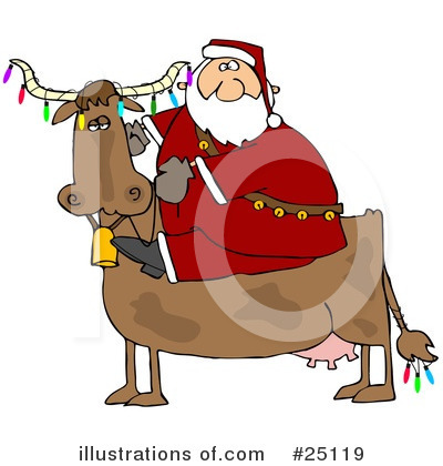 Royalty-Free (RF) Santa Clipart Illustration by djart - Stock Sample #25119