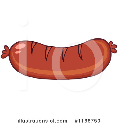 Sausage Clipart #1166750 by Hit Toon