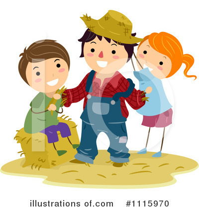 Royalty-Free (RF) Scarecrow Clipart Illustration by BNP Design Studio - Stock Sample #1115970