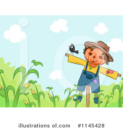 Royalty-Free (RF) Scarecrow Clipart Illustration by BNP Design Studio - Stock Sample #1145428