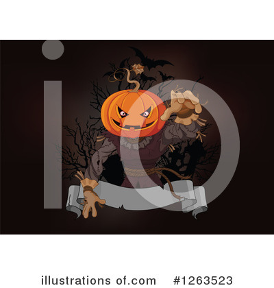 Royalty-Free (RF) Scarecrow Clipart Illustration by Pushkin - Stock Sample #1263523