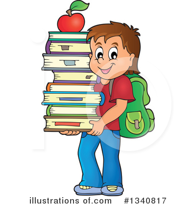 Book Clipart #1340817 by visekart