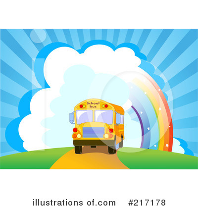 Royalty-Free (RF) School Bus Clipart Illustration by Pushkin - Stock Sample #217178