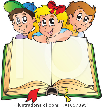 Royalty-Free (RF) School Children Clipart Illustration by visekart - Stock Sample #1057395