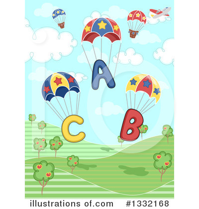 Parachute Clipart #1332168 by BNP Design Studio
