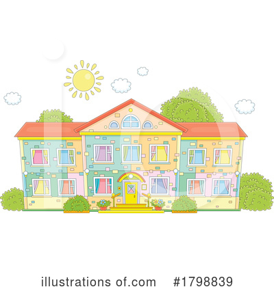 Houses Clipart #1798839 by Alex Bannykh