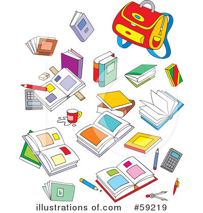 School Supplies Clipart #59219 by Alex Bannykh