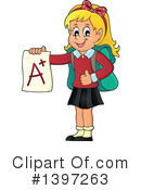 School Girl Clipart #1397263 by visekart