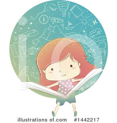 Royalty-Free (RF) School Girl Clipart Illustration by BNP Design Studio - Stock Sample #1442217