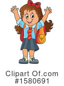 School Girl Clipart #1580691 by visekart