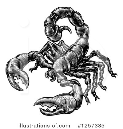 Scorpion Clipart #1257385 by AtStockIllustration