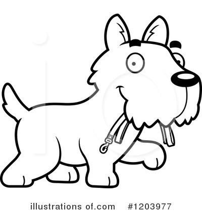 Scottish Terrier Clipart #1203977 by Cory Thoman