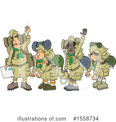 Royalty-Free (RF) Scout Clipart Illustration by djart - Stock Sample #1558734