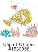 Sea Life Clipart #1583958 by Alex Bannykh