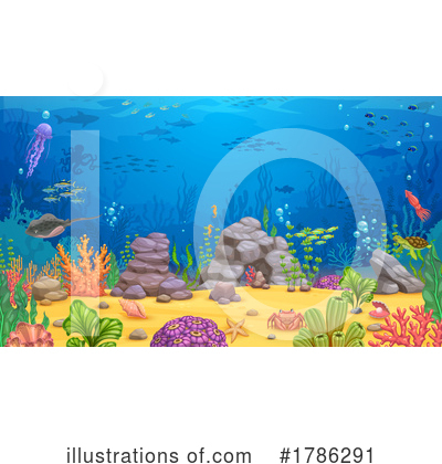Royalty-Free (RF) Sea Life Clipart Illustration by Vector Tradition SM - Stock Sample #1786291