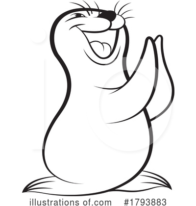 Sea Lions Clipart #1793883 by Lal Perera