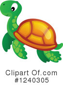 Sea Turtle Clipart #1240305 by visekart