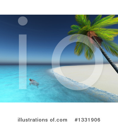 Palm Tree Clipart #1331906 by KJ Pargeter