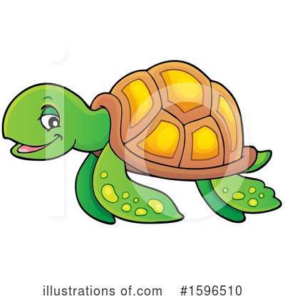 Royalty-Free (RF) Sea Turtle Clipart Illustration by visekart - Stock Sample #1596510