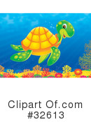 Sea Turtle Clipart #32613 by Alex Bannykh