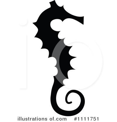Seahorse Clipart #1111751 by Prawny Vintage