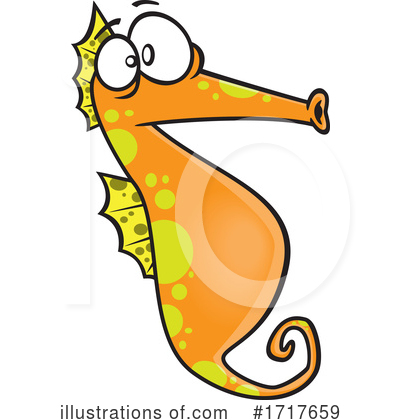 Royalty-Free (RF) Seahorse Clipart Illustration by toonaday - Stock Sample #1717659
