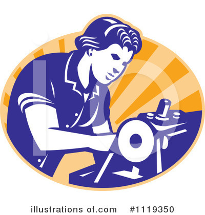 Royalty-Free (RF) Seamstress Clipart Illustration by patrimonio - Stock Sample #1119350