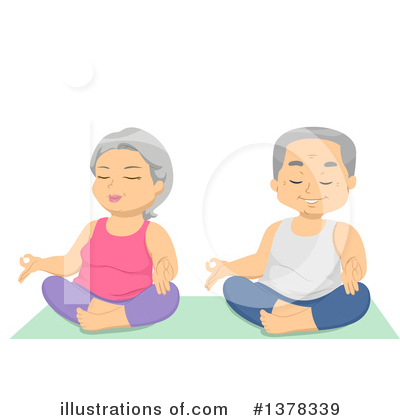 Meditating Clipart #1378339 by BNP Design Studio