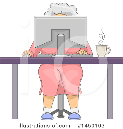 Royalty-Free (RF) Senior Woman Clipart Illustration by BNP Design Studio - Stock Sample #1450103
