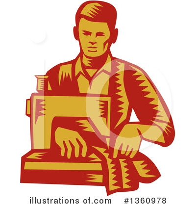 Royalty-Free (RF) Sewing Clipart Illustration by patrimonio - Stock Sample #1360978