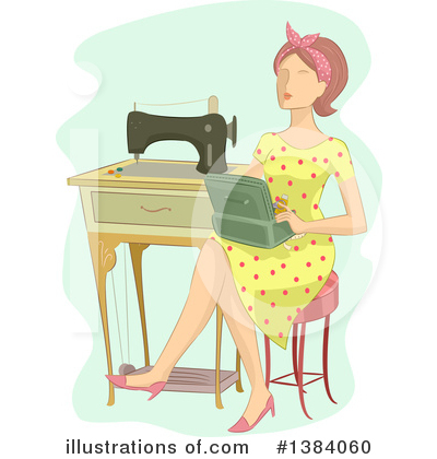 Royalty-Free (RF) Sewing Clipart Illustration by BNP Design Studio - Stock Sample #1384060