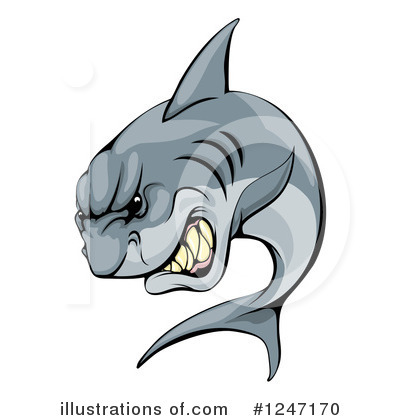 Royalty-Free (RF) Shark Clipart Illustration by AtStockIllustration - Stock Sample #1247170