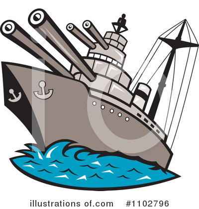 Royalty-Free (RF) Ship Clipart Illustration by patrimonio - Stock Sample #1102796