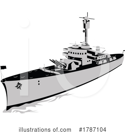 Royalty-Free (RF) Ship Clipart Illustration by patrimonio - Stock Sample #1787104