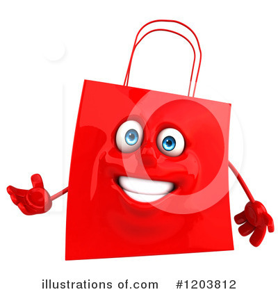 Shopping Bag Clipart #1203812 - Illustration by Julos