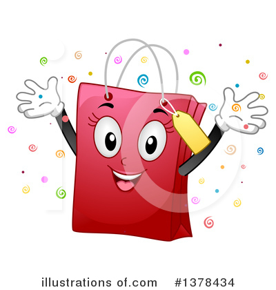 Shopping Bag Clipart #1378434 by BNP Design Studio