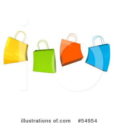 Shopping Bag Clipart #54954 - Illustration by Julos