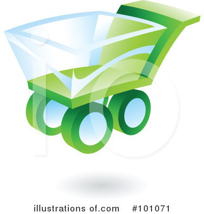 Royalty-Free (RF) Shopping Cart Clipart Illustration by cidepix - Stock Sample #101071