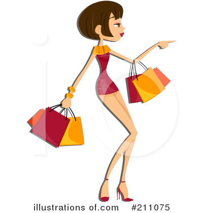 Royalty-Free (RF) Shopping Clipart Illustration by BNP Design Studio - Stock Sample #211075