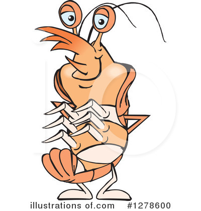 Shrimps Clipart #1278600 by Dennis Holmes Designs
