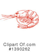 Shrimp Clipart #1390262 by Vector Tradition SM