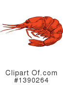 Shrimp Clipart #1390264 by Vector Tradition SM